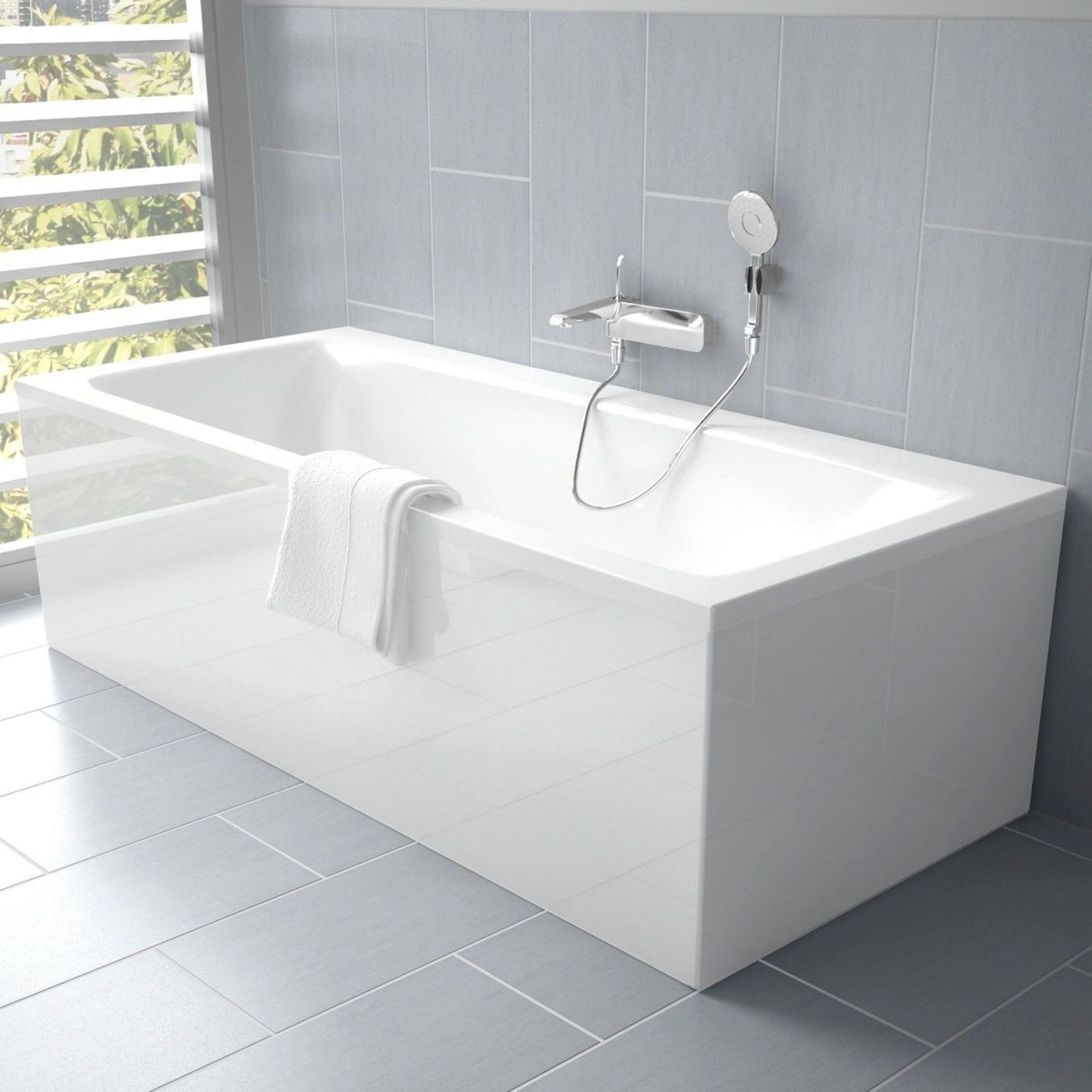 (PC2) 2000x900mm Keramag Deep Double Ended Bath. RRP £997.99. Our range of double ended baths...( - Image 2 of 5
