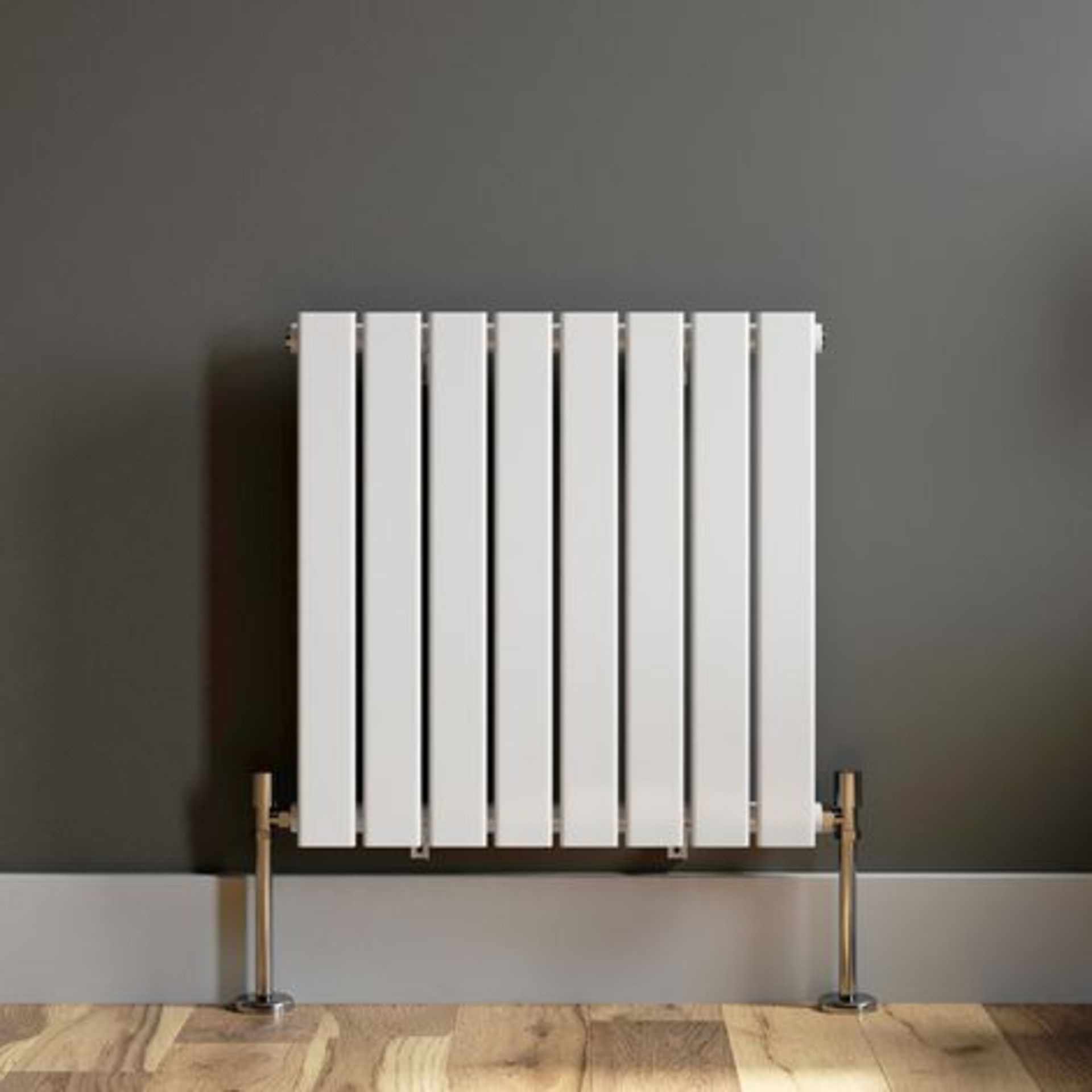 (PP55) 600x600mm White Panel Horizontal Radiator. RRP £314.00. Made from low carbon steel wit... - Image 3 of 3