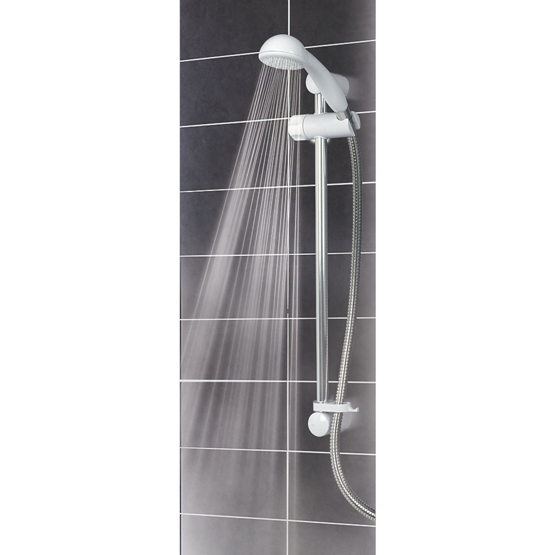 (QP150) TRITON ENRICH WHITE 10.5KW MANUAL ELECTRIC SHOWER. Features multiple cable and water((QP150) - Image 2 of 2