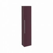 (VD133) Keramag iCon 1800mm Burgendy high gloss Side Cabinet Unit.RRP £759.99.Add a pop of col...