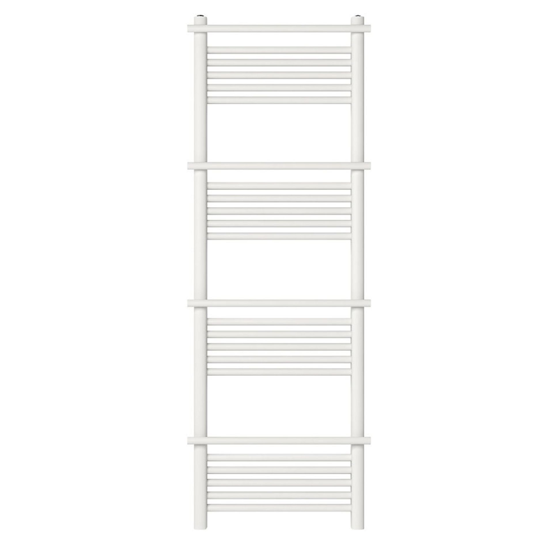 (HM60) 1500x500mm Solna Designer Towel Radiator White. Bar-on-bar design that allows the towe... - Image 2 of 3