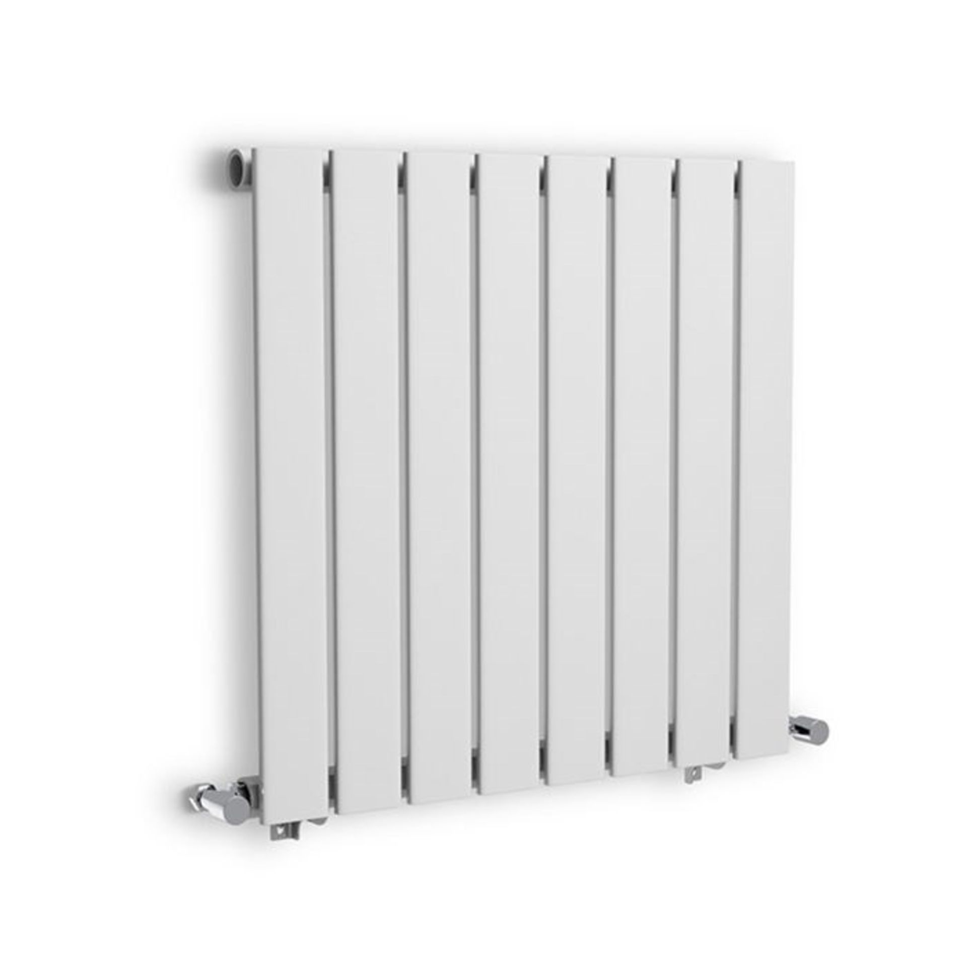 (PP55) 600x600mm White Panel Horizontal Radiator. RRP £314.00. Made from low carbon steel wit... - Image 2 of 3