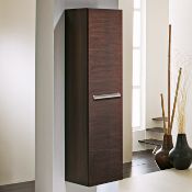 (VD136) Keramag Silk Walnut Storage Wall hung Cabinet. RRP £689.99. .Engineered with everyday ...