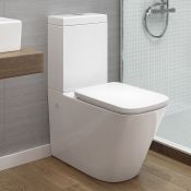 Florence Close Coupled Toilet & Cistern inc Soft Close Seat. RRP £499.99. Contemporary desig...