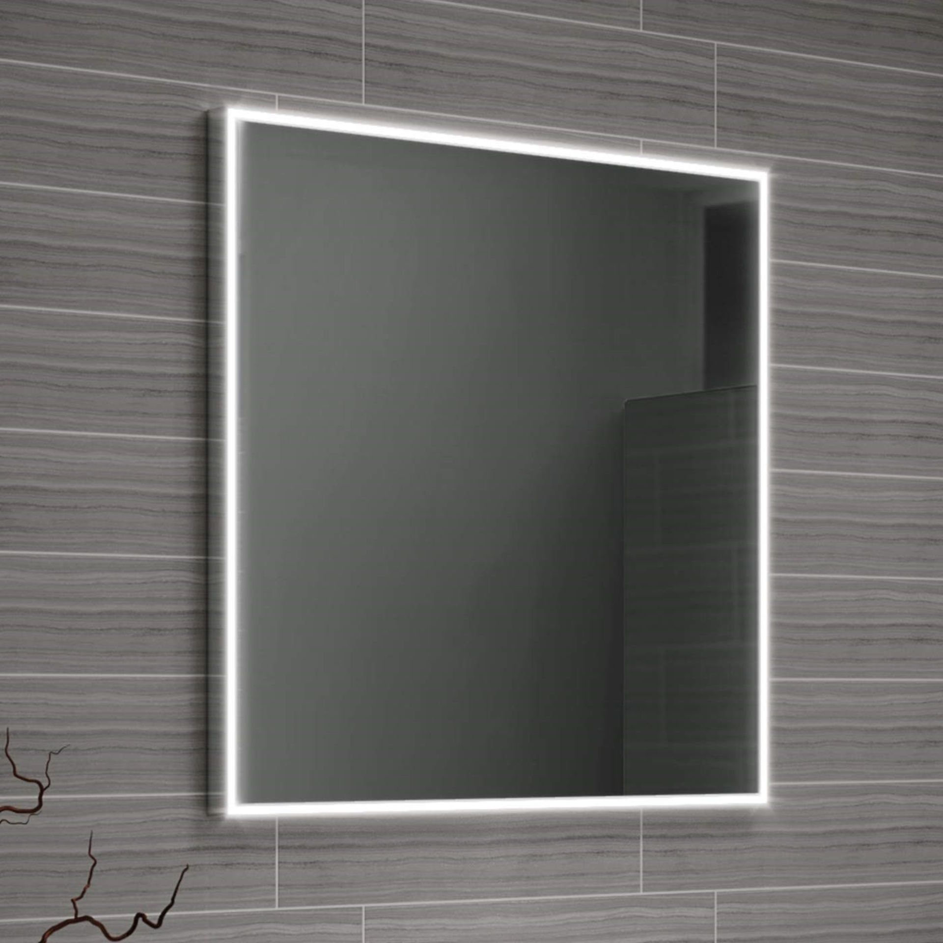 600x600mm Cosmic LED Mirror. RRP £399.99.ML4005, We love this mirror as it provides a warm glo... - Bild 3 aus 3
