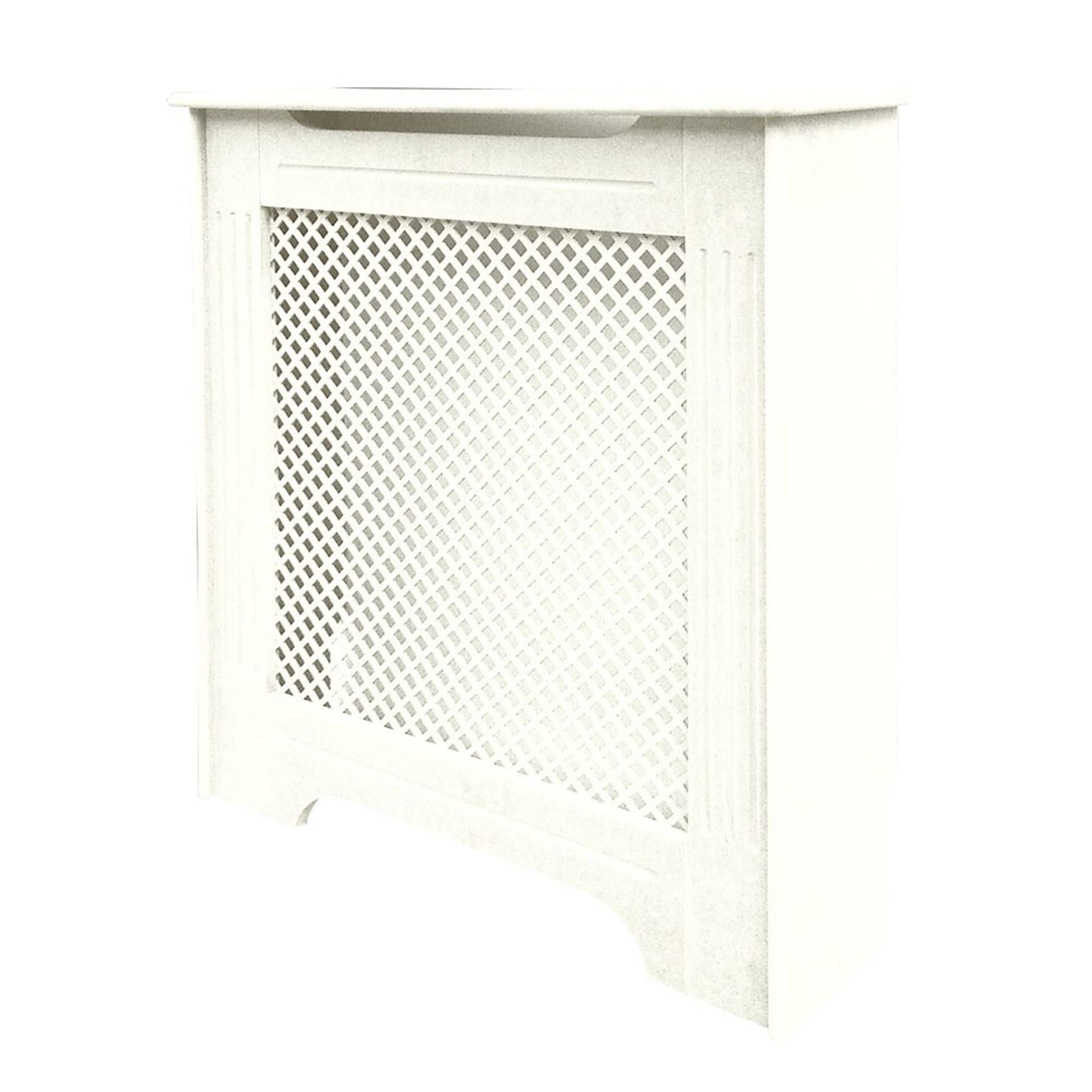 (UK242) 820 X 210 X 868MM VICTORIAN RADIATOR CABINET WHITE. White finish. Provides aSolution for - Image 2 of 2