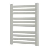 (LL118) 600x500mm Silver Matt Heated Rail Ladder Towel Radiator. RRP £37.99. High quality powder-