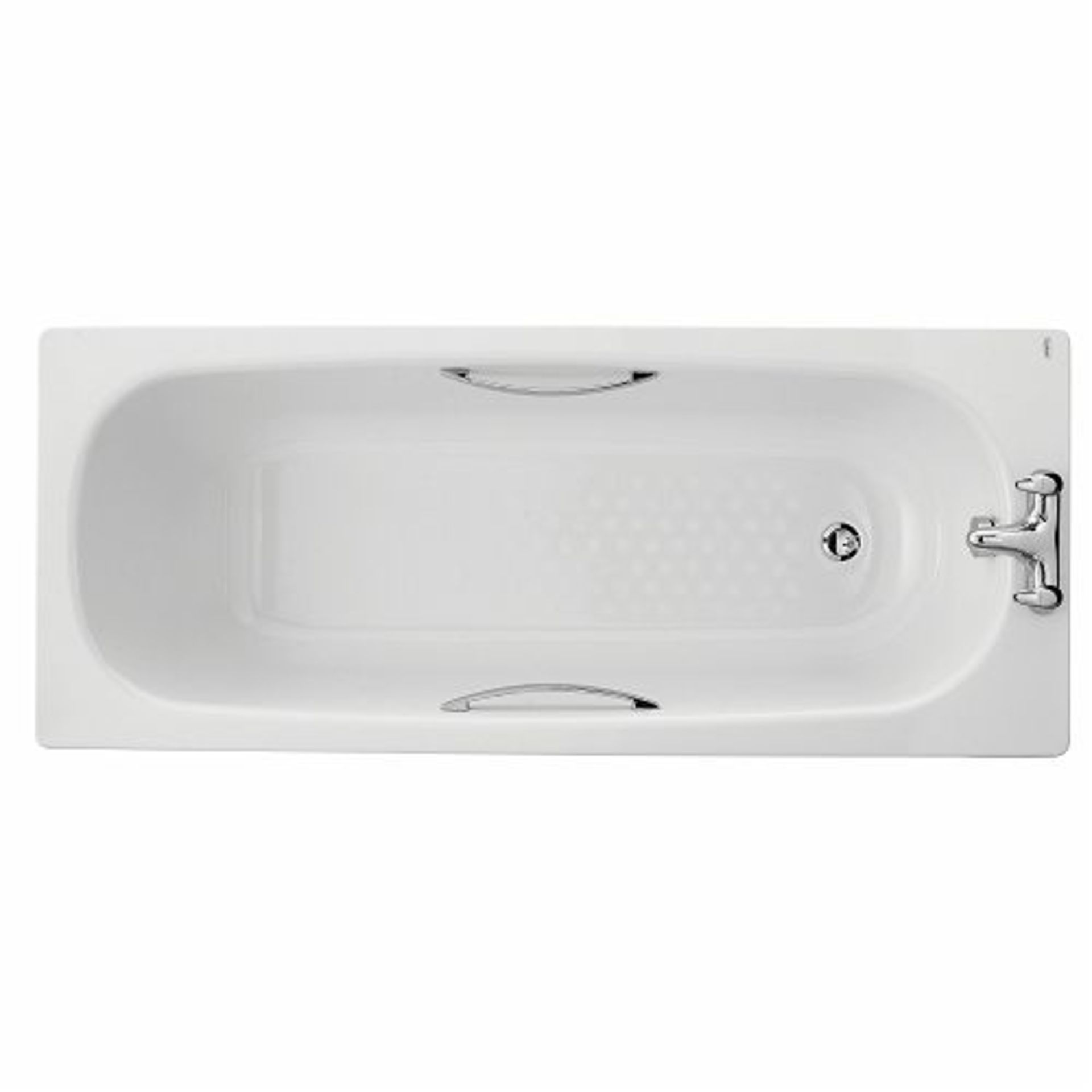 (RC100) 1700mm Twyford Single Ended Bathtub. Not tap hole, Slip resist. The white finish of th... - Image 2 of 2