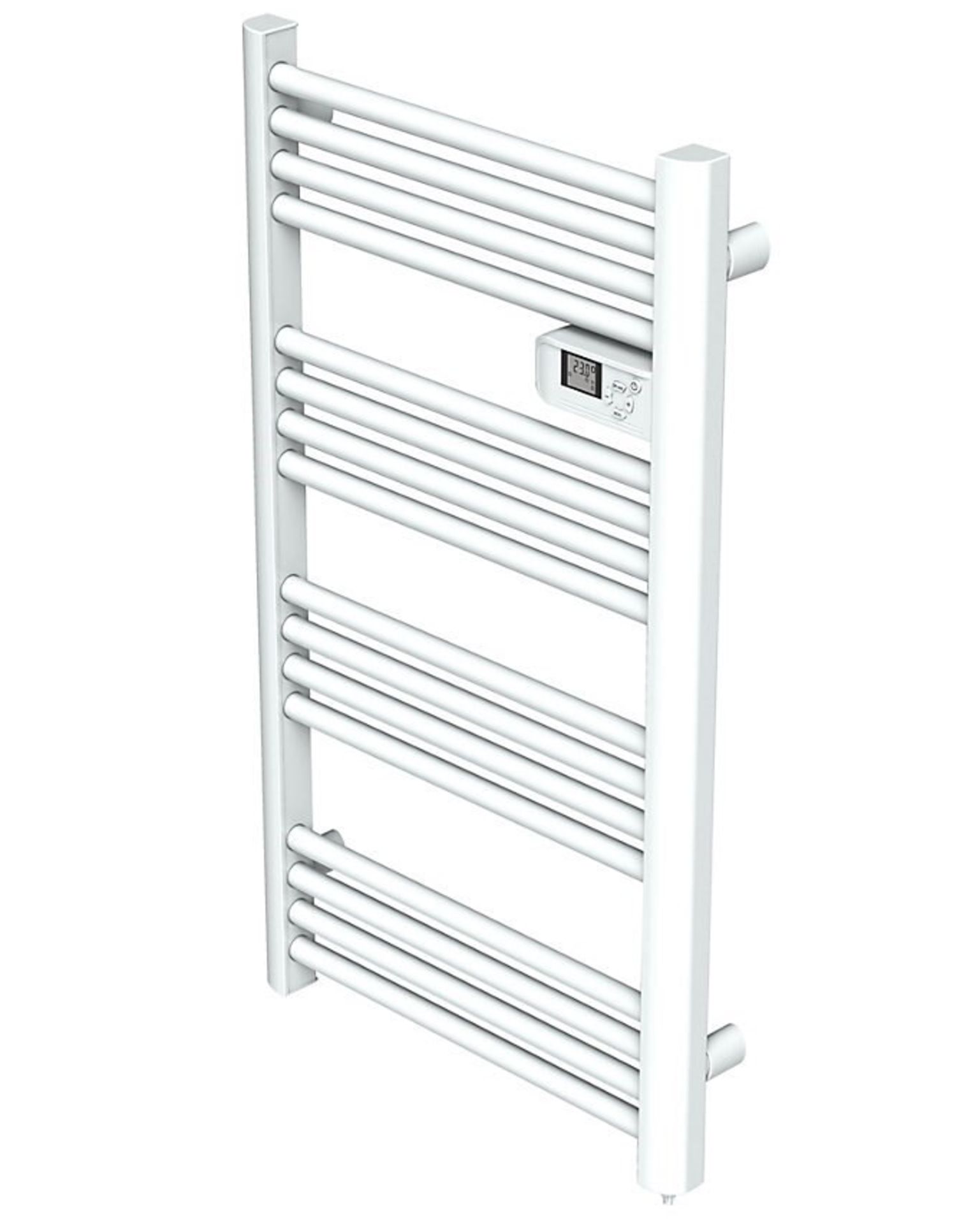 (VD148) 980x545mm 500W Electric White Towel warmer. RRP £164.00.This electrical 500W white to...