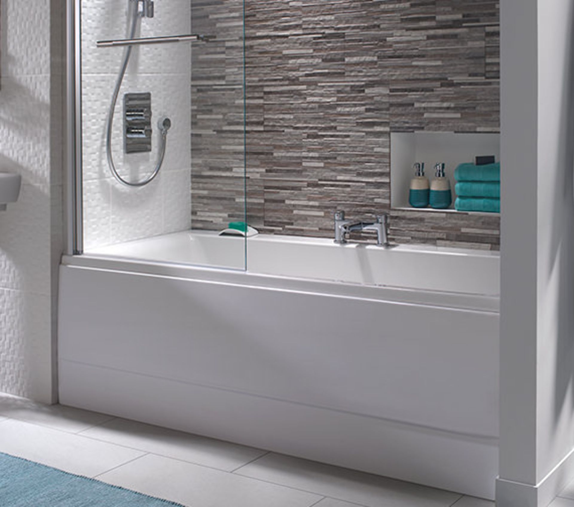 (PC12) 1700x750mm Twyfords Clarissa Plus Double Ended White Bath Tub. RRP £442.99. The Twyford...( - Image 4 of 4