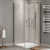 (WG41) 1100x760mm - 8mm - Premium EasyClean Hinged Door Shower Enclosure. RRP £724.99. 8mm Eas...