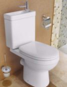 (QQ107) Duetto Close-coupled Toilet with integrated basin with Soft close Seat.This close-coupl...