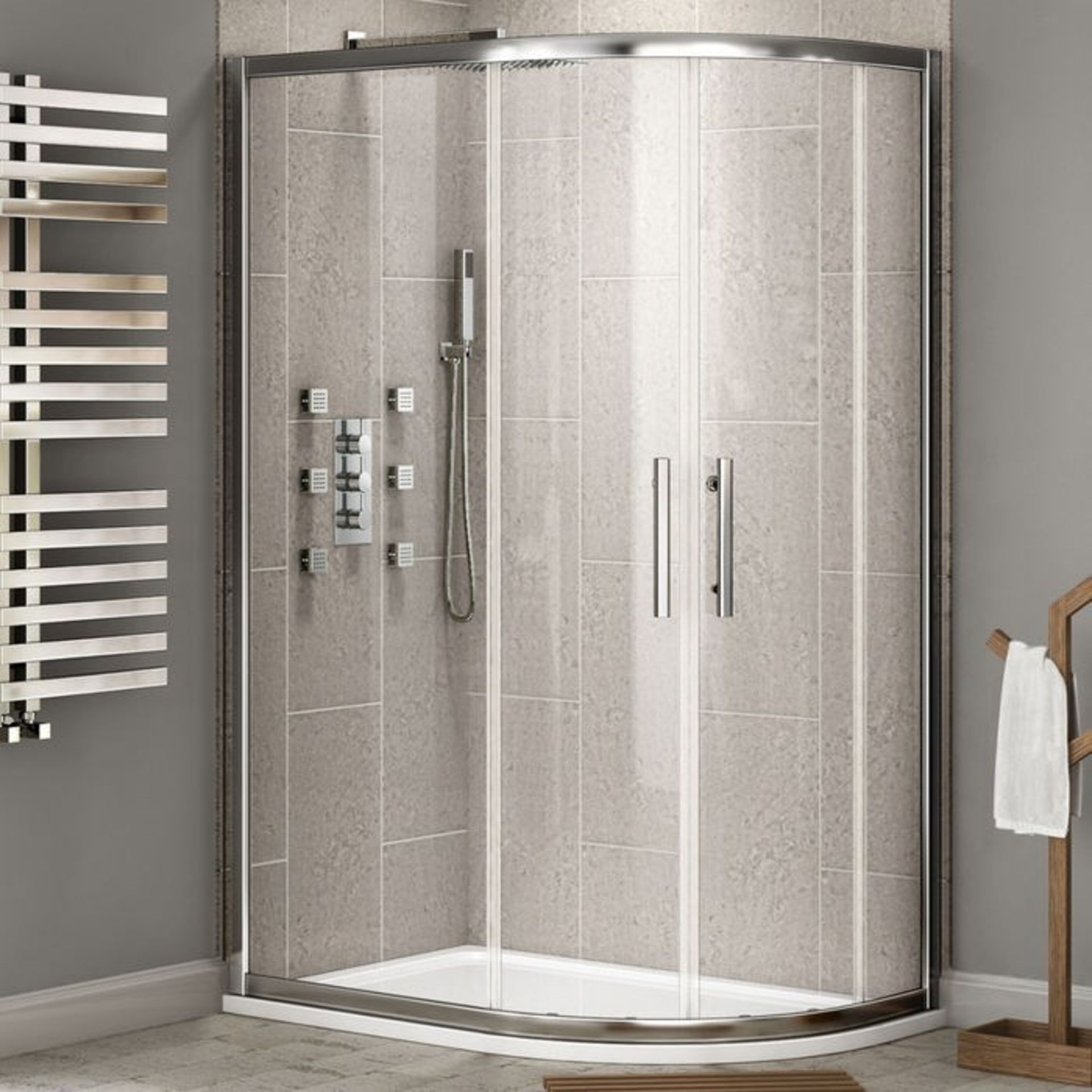 Twyfords 1200x800mm - 8mm - Premium EasyClean Offset Quadrant Shower Enclosure - Reversible.RRP... - Image 4 of 4