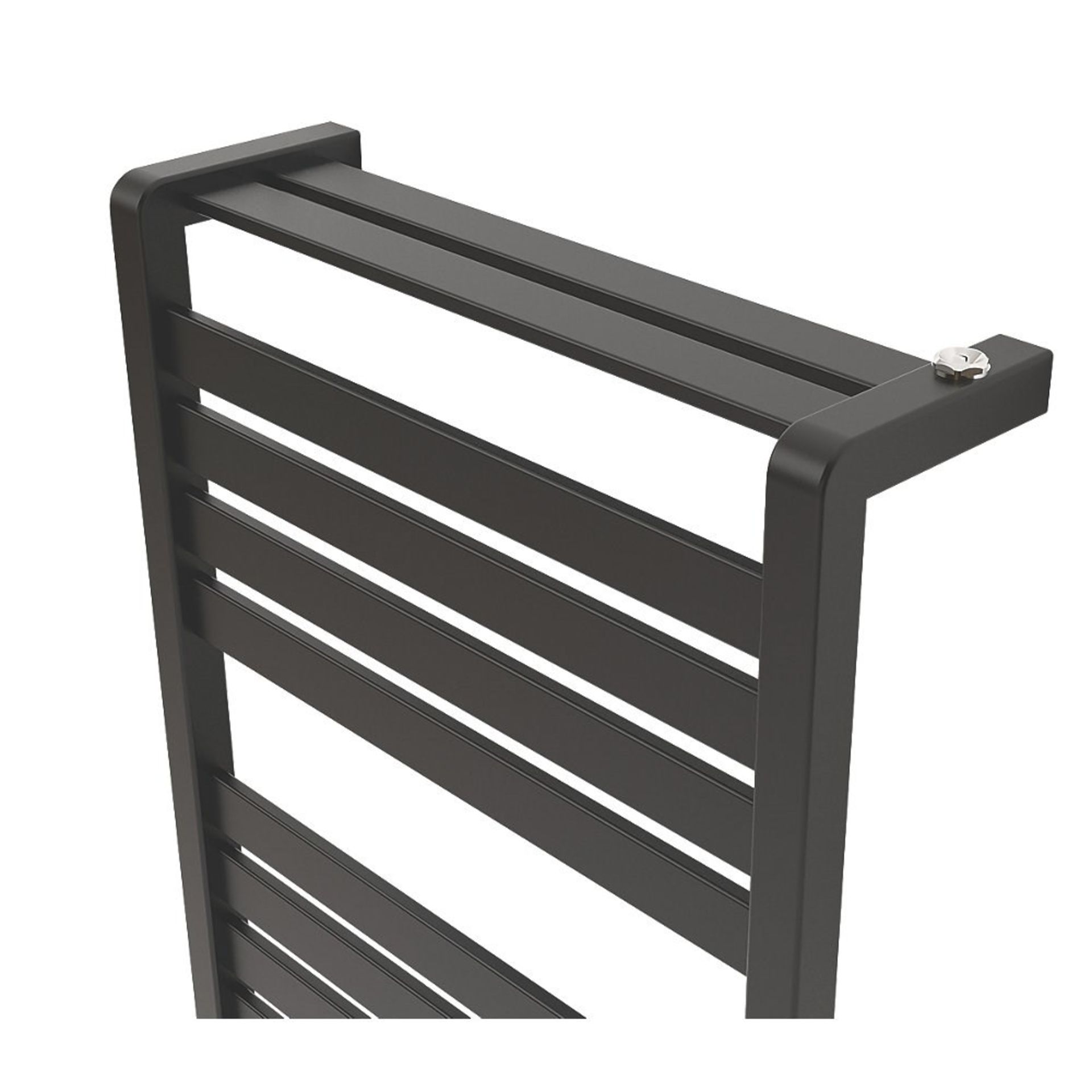 (VD36) 1300x500mm LORETO VERTICAL WATER TOWEL WARMER ANTHRACITE. RRP £269.99.Innovative 'C' s... - Image 3 of 3