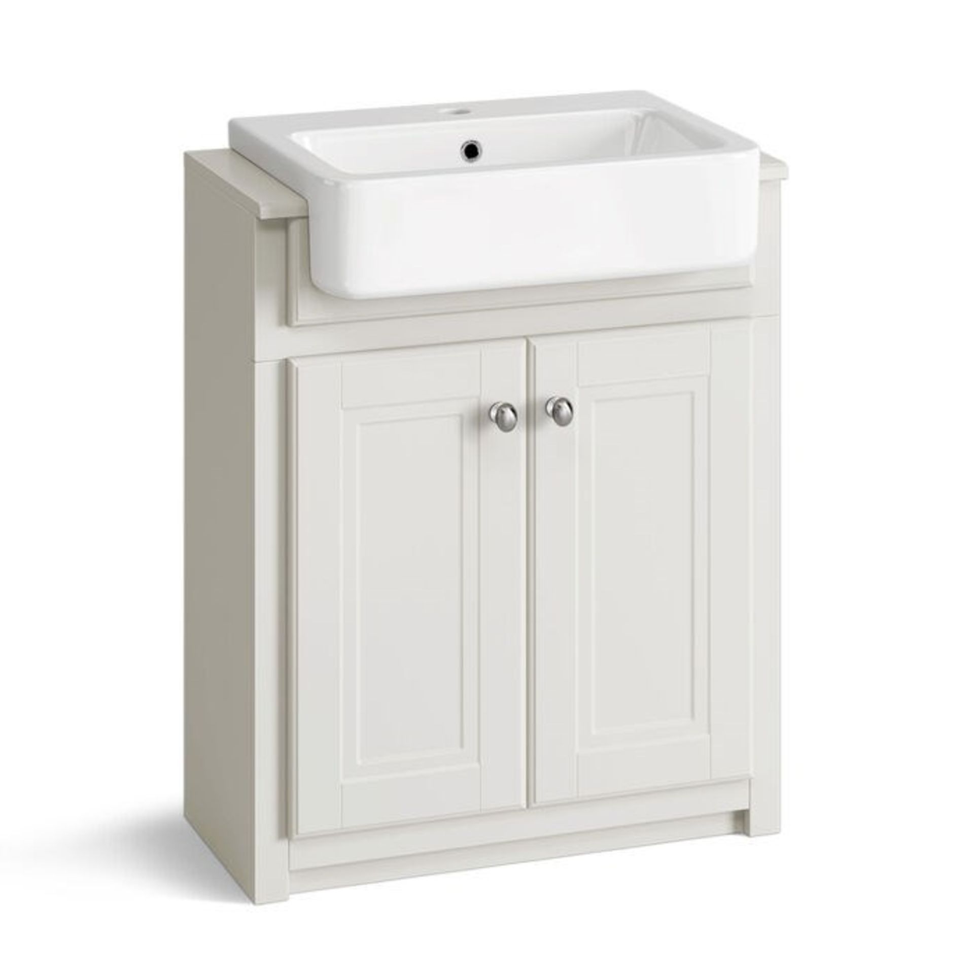 (PM154) 667mm Cambridge Clotted Cream FloorStanding Sink Vanity Unit. Basin not inluded. Timel... - Image 3 of 3