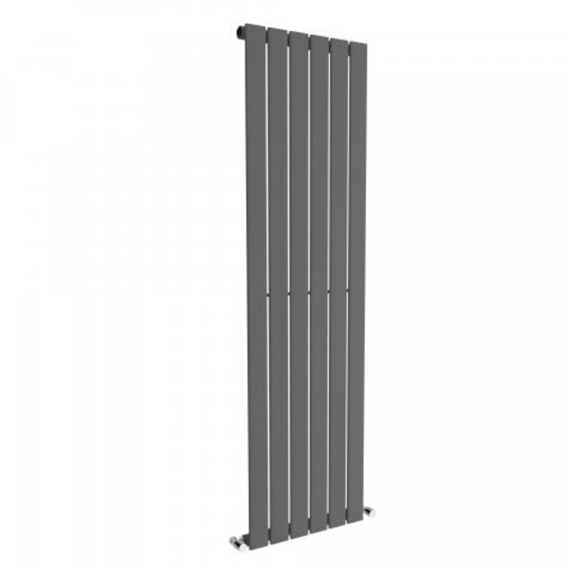 1600x452mm Anthracite Single Flat Panel Vertical Radiator. RC209. RRP £307.99 Designer Touch U... - Image 2 of 2