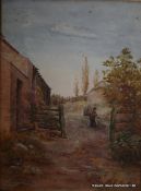 A.W.Stables 1897 Landscape Watercolour