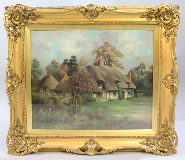 Country Cottage Landscape by James Taylor 1938 Oil on Canvas - Image 2 of 3
