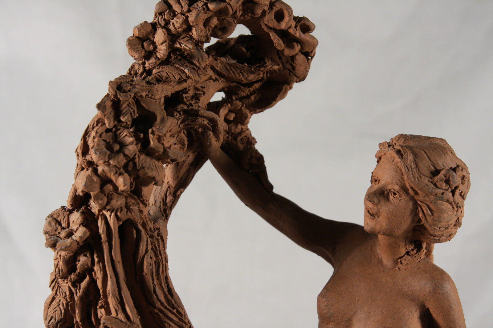 Beautiful 20th Century Nude Terracotta Sculpture - Bonhams - Onyx Marble Base - Image 12 of 13