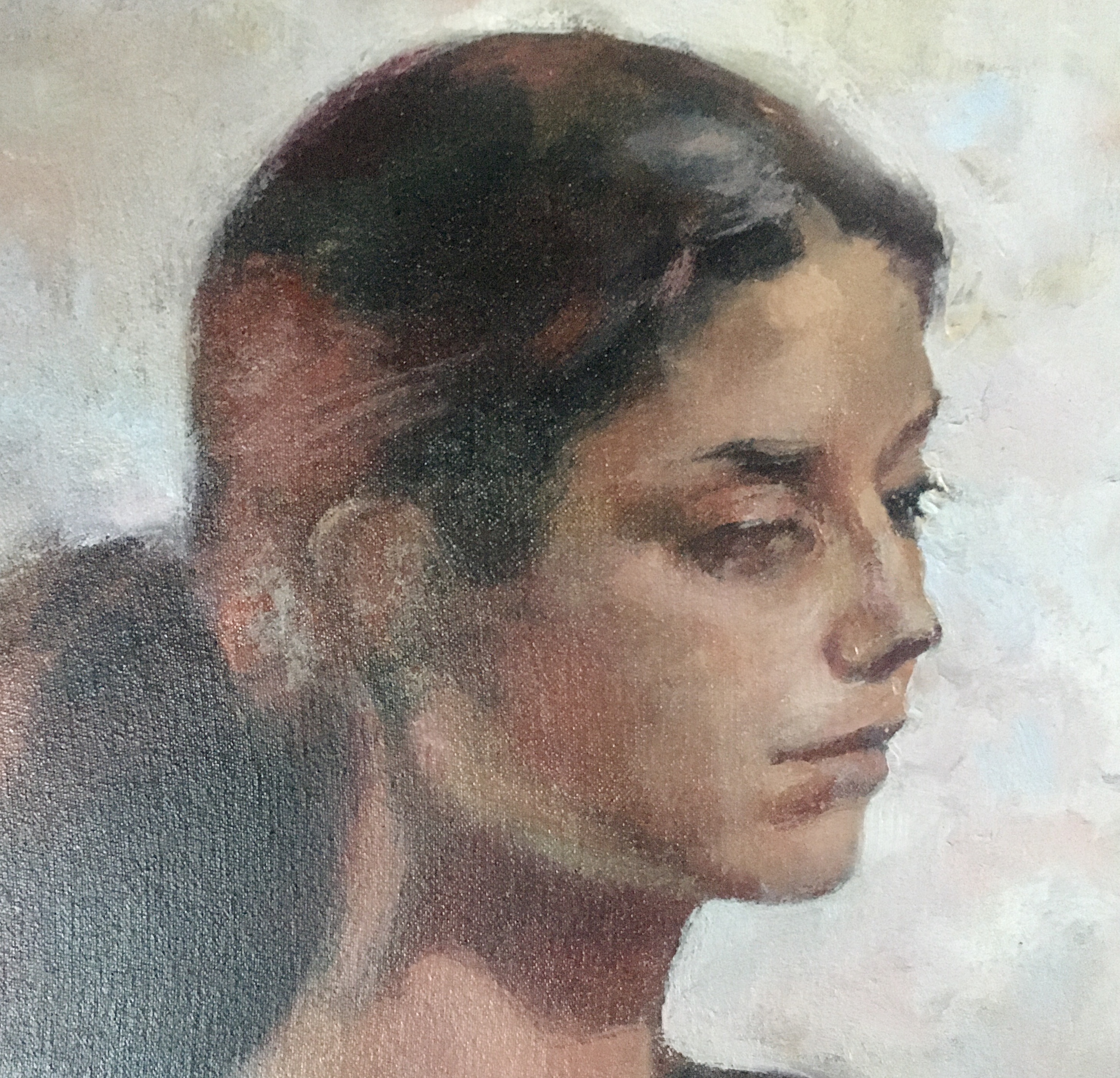 Portrait of a Woman, Gavin Salt, signed, acrylic, - Image 4 of 8