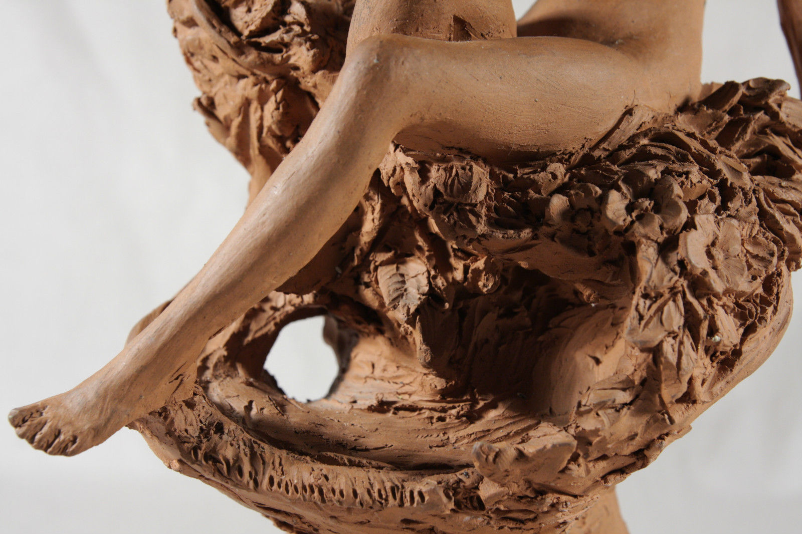 Beautiful 20th Century Nude Terracotta Sculpture - Bonhams - Onyx Marble Base - Image 11 of 13