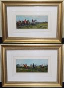 Pair of Late Victorian Sporting Hunt Paintings