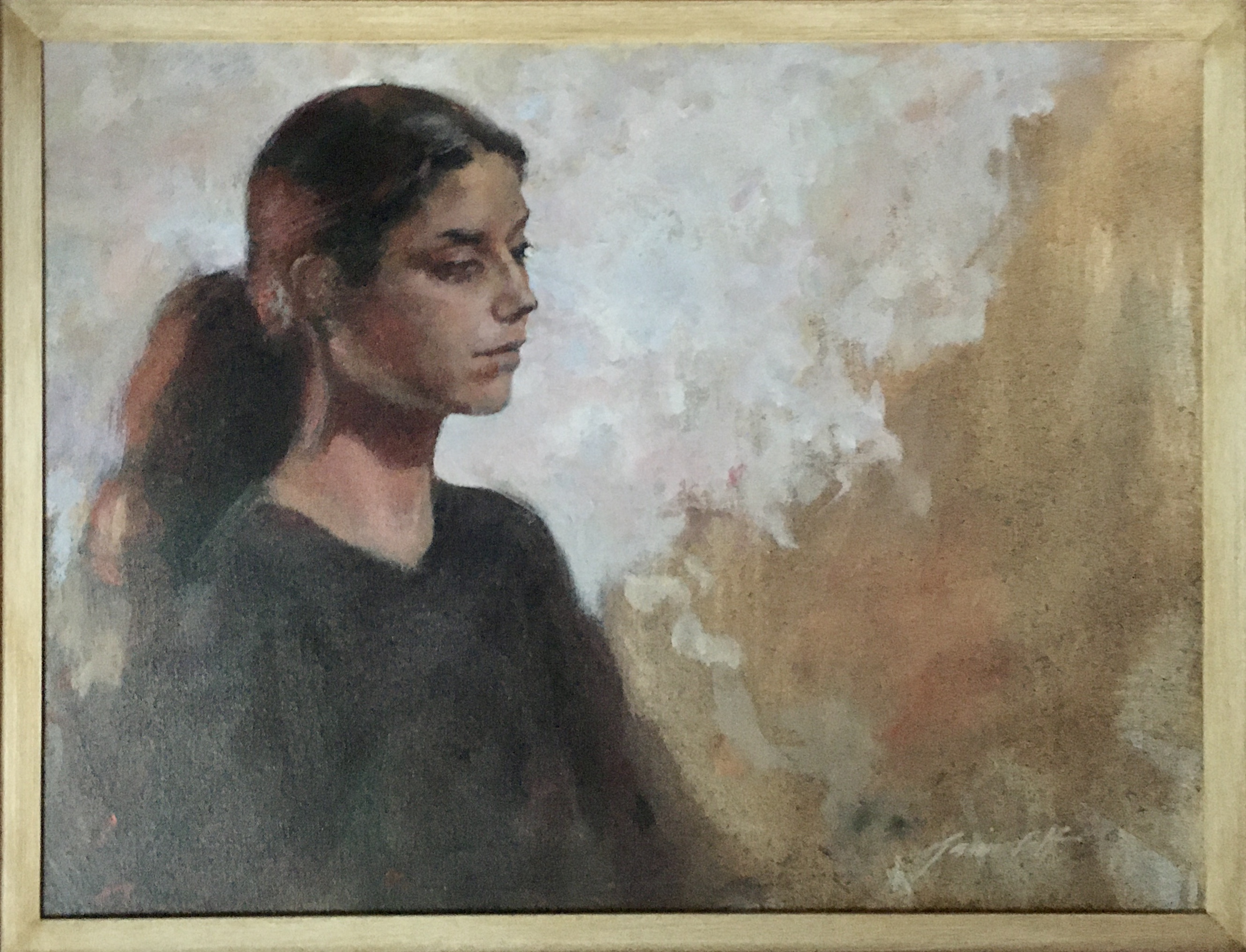 Portrait of a Woman, Gavin Salt, signed, acrylic, - Image 3 of 8