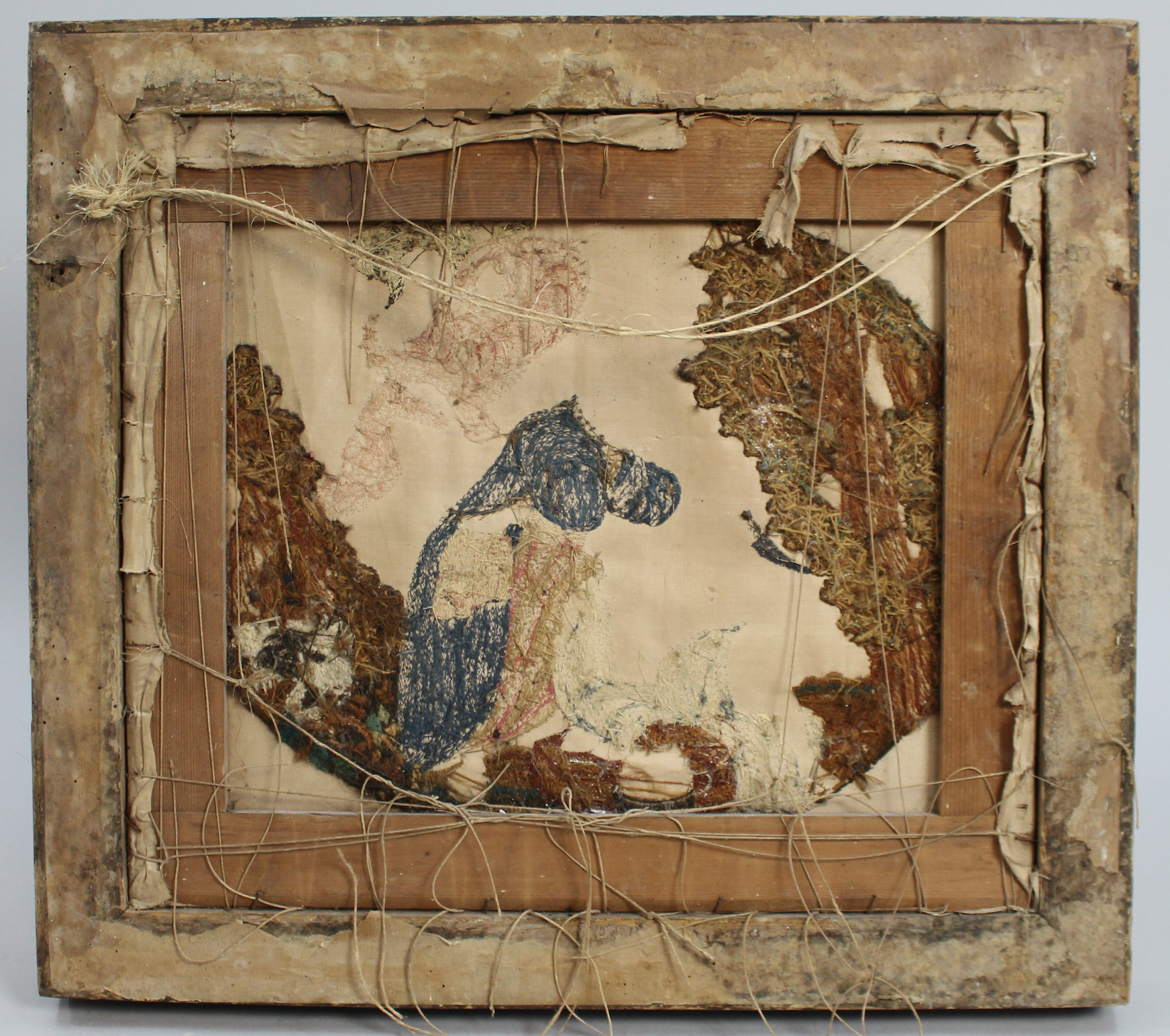 Georgian Silk Needlework The Sacrifice of Isaac c.1790 - Image 2 of 4