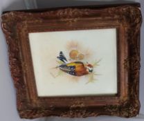 Goldfinch Watercolour Framed by D.Peplow