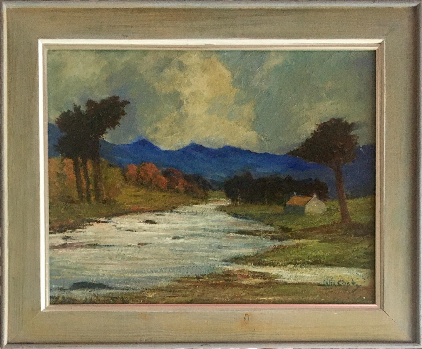 JOHN COOK (Scottish 20th Century) River Shiel, oil on board - Image 4 of 8