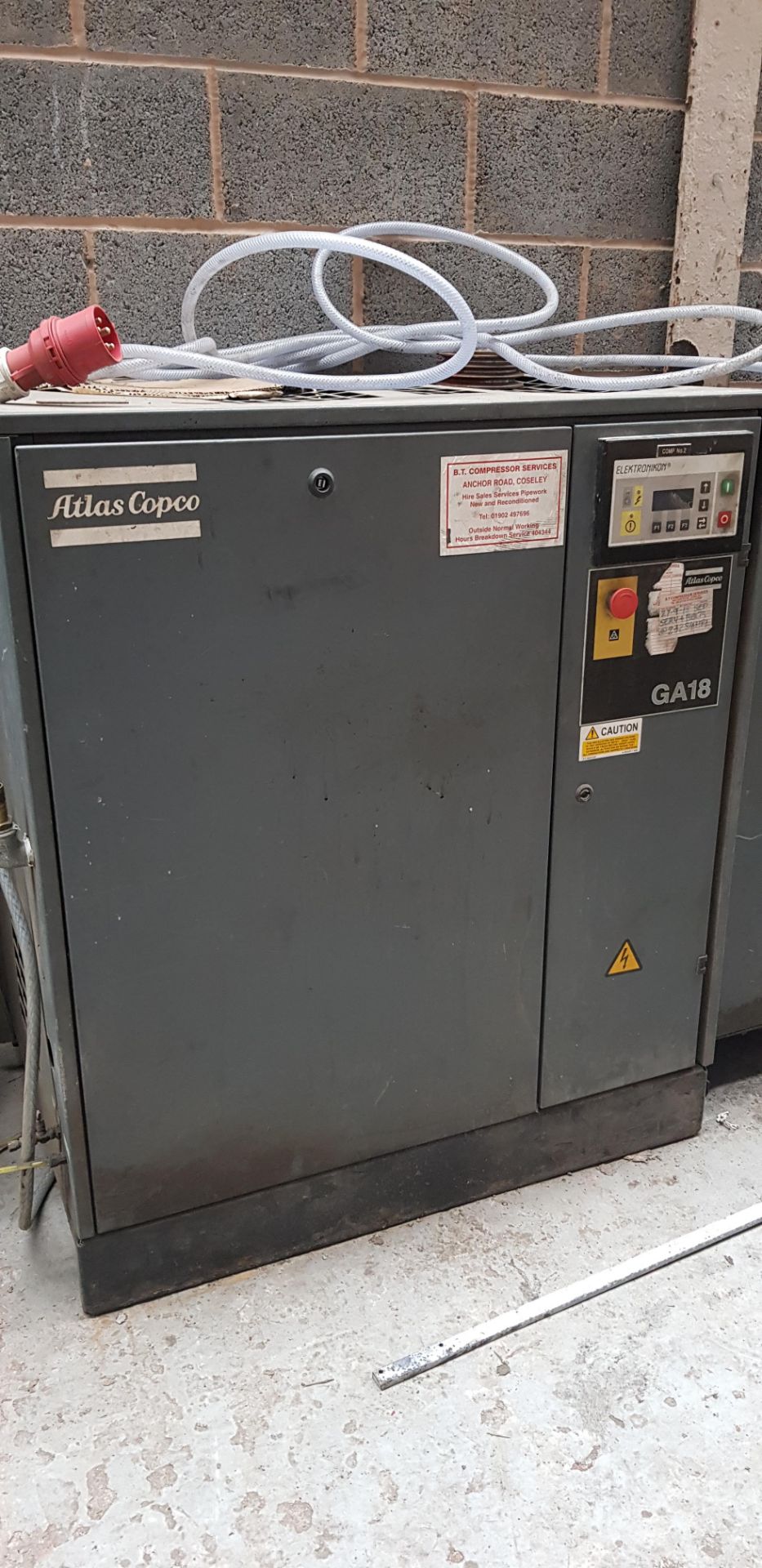 2x Atlas Copco Compressors - 3 Phase