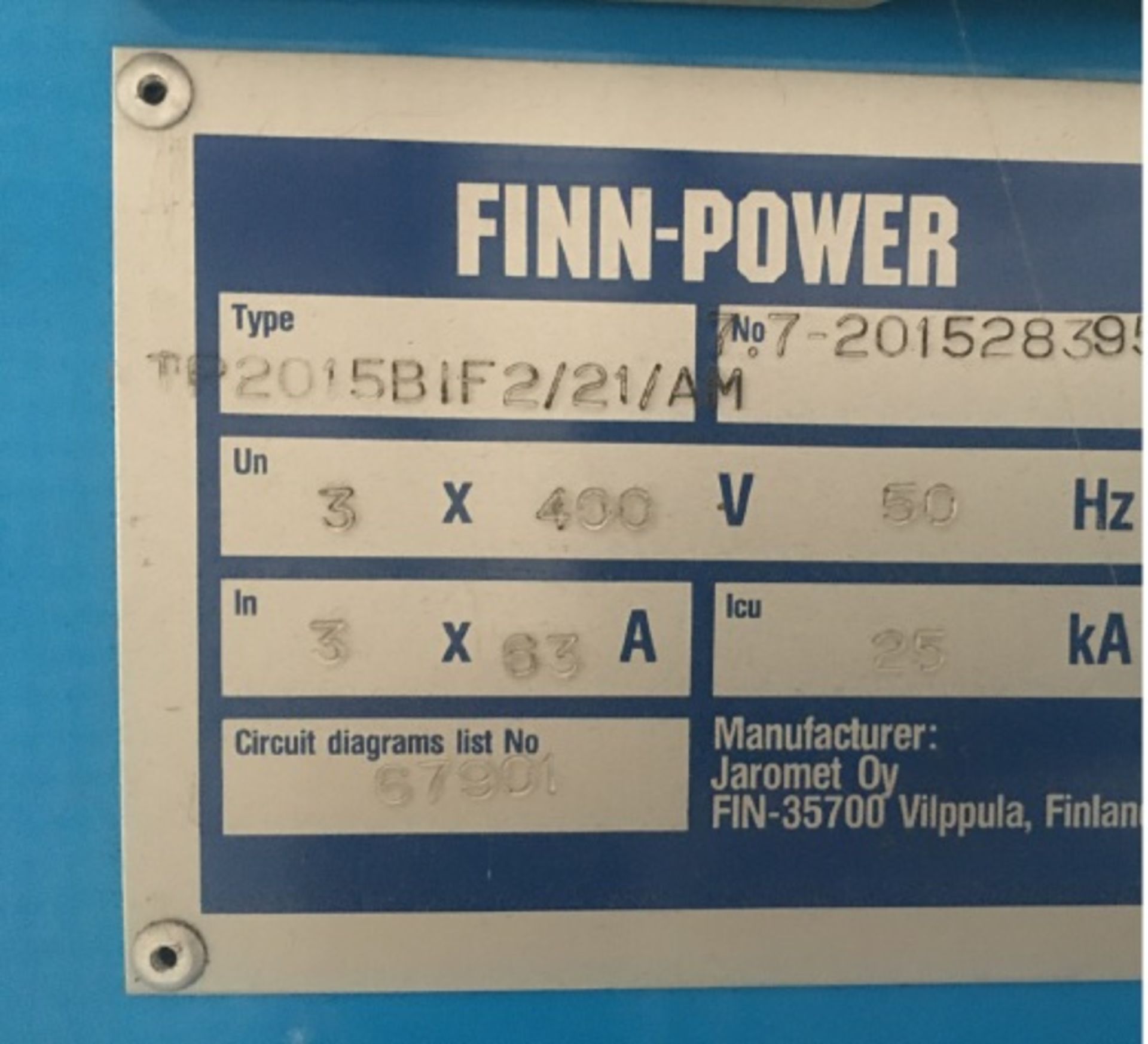 Finn-Power TP 2015-IF2 Turret Punch - Image 13 of 13