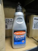 12 x CARLUBE 80w90 EPP HYPOID GEAR OIL WITH PULL OUT SPOUT. UK DELIVERY AVAILABLE FROM £14 PLU...