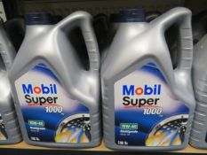 3 x MOBIL SUPER 1000 15W-40 MULTIGRADE OIL 5L. UK DELIVERY AVAILABLE FROM £14 PLUS VAT. HUGE P...