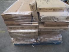 (U13) LARGE PALLET TO CONTAIN APPROX 15 ITEMS OF KITCHEN STOCK TO INCLUDE:600MM BASE CABINET, ...