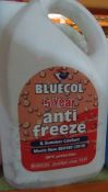 4x Bluecol Anti Freeze & Summer Coolant 5L. UK DELIVERY AVAILABLE FROM £14 PLUS VAT - HUGE PRO...
