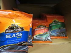 46 X ARMORAL 15 PACK WIPES INCLUDING GLASS, BUG WHEEL & CLEAN AND SHINE. UK DELIVERY AVAILABLE ...