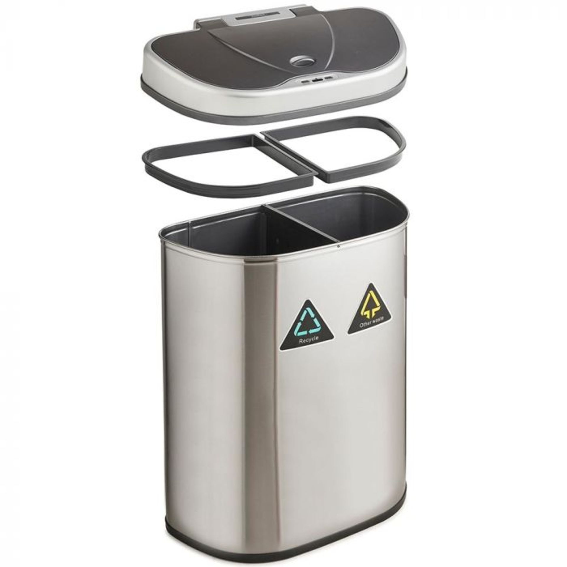 (V75) 70L Recycling Sensor Bin Advanced, hygienic and practical! LED Infrared Sensor opens the... - Image 3 of 4