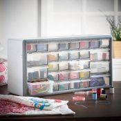 (S363) White 30 Drawer Organiser Perfect for storing small parts such as nuts, bolts, screws, ...