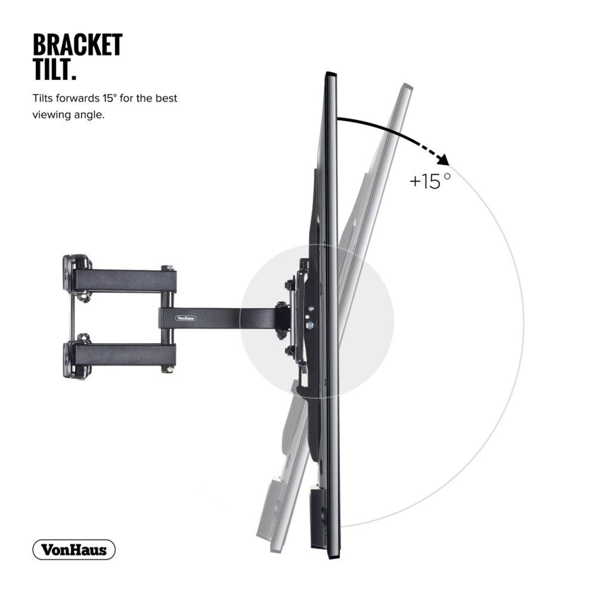 (KG19) 23-56 inch Cantilever TV bracket. Please confirm your TV’s VESA Mounting Dimensions an... - Image 2 of 4