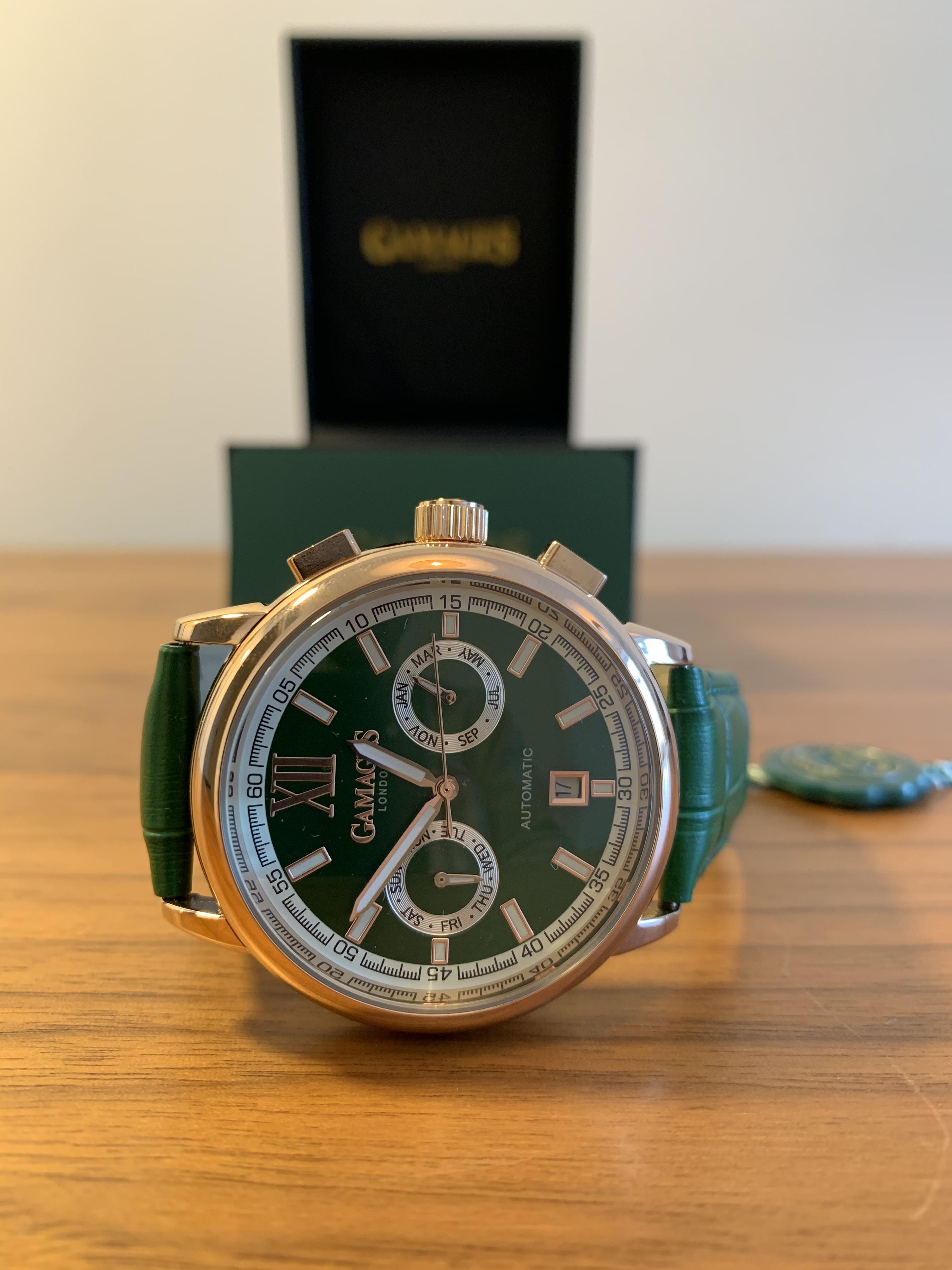 Limited Edition Hand Assembled GAMAGES Vibrant Calendar Automatic Rose – 5  Year Warranty \u0026 Free Deli