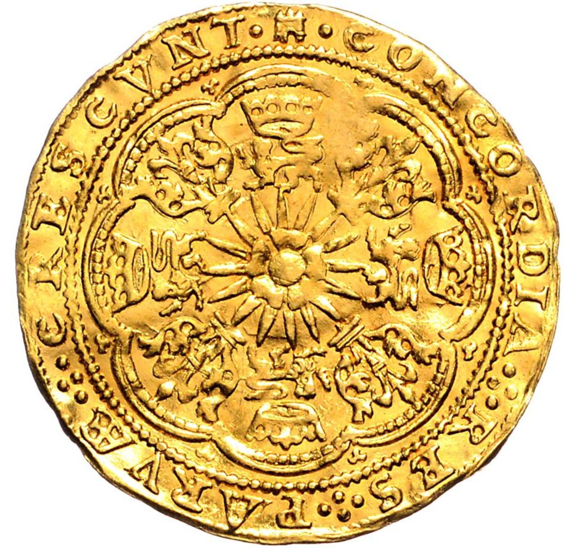 Rose Noble - 1600's - Gold coin - Image 3 of 3