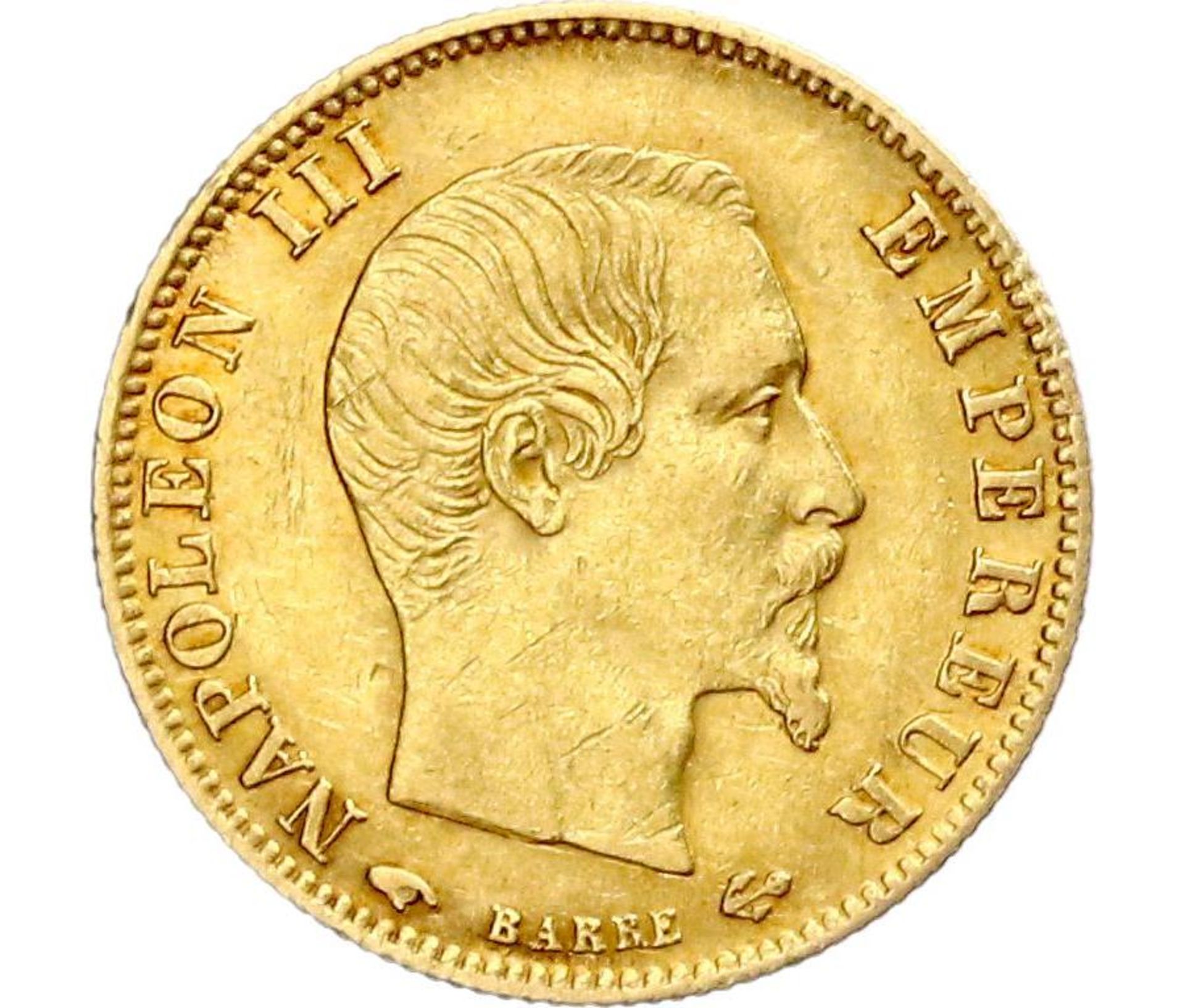 1860 - 5 Francs A - Paris - Solid Gold - Extremely fine - Image 2 of 2