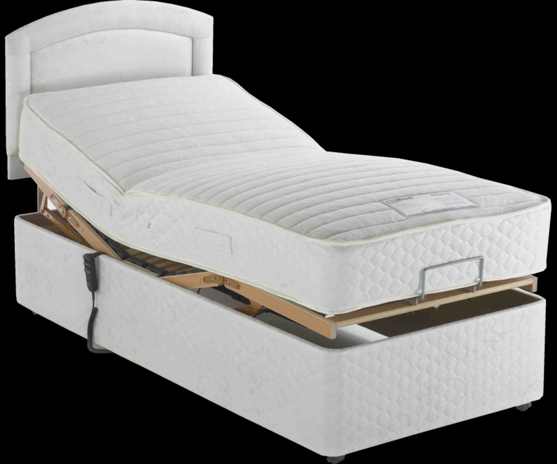 Brand New 2'6 Small Single Alpina Pocket Electric Adjustable Bed - Image 2 of 2