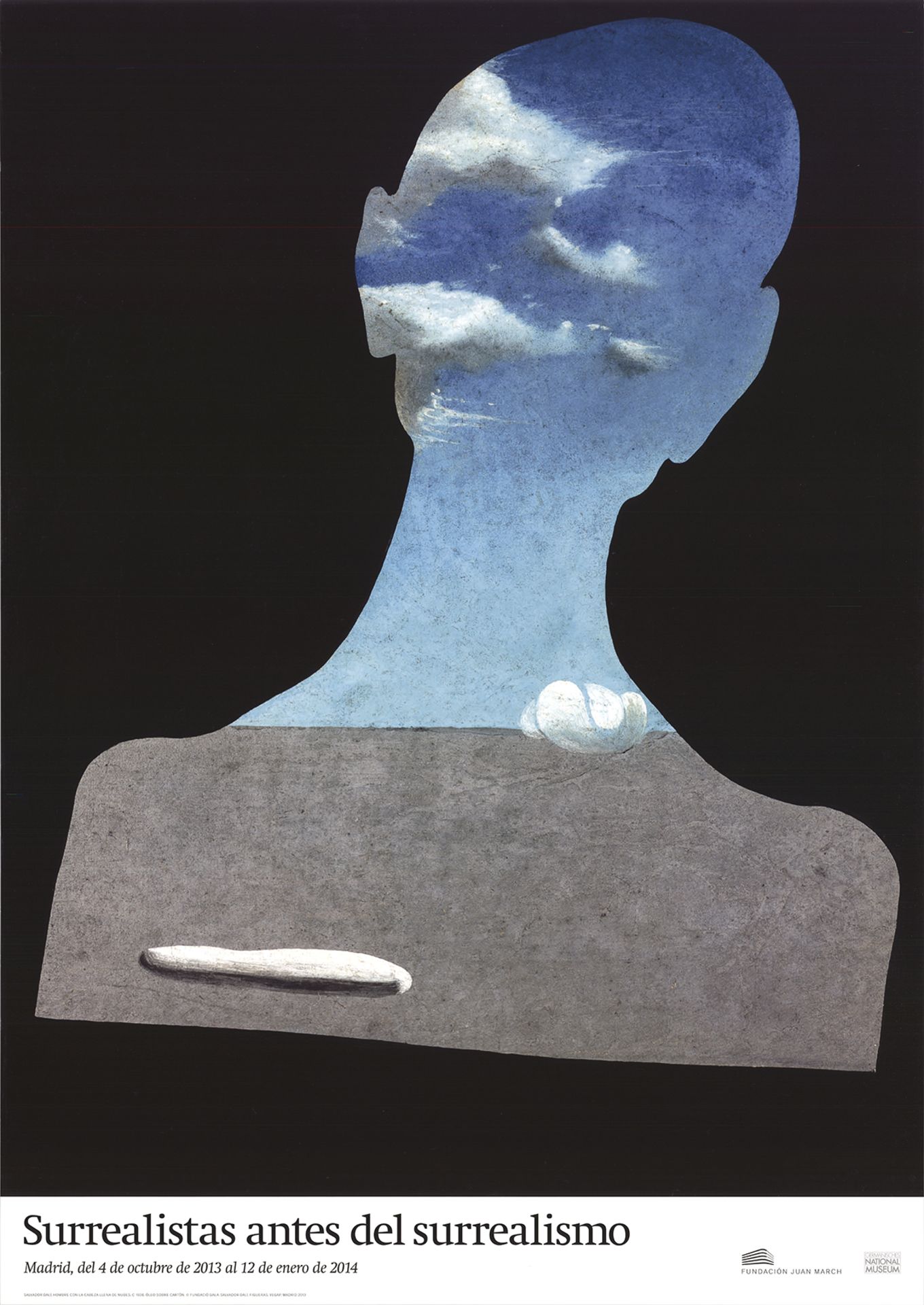 Salvador Dalí - Man With A Head Full Of Clouds