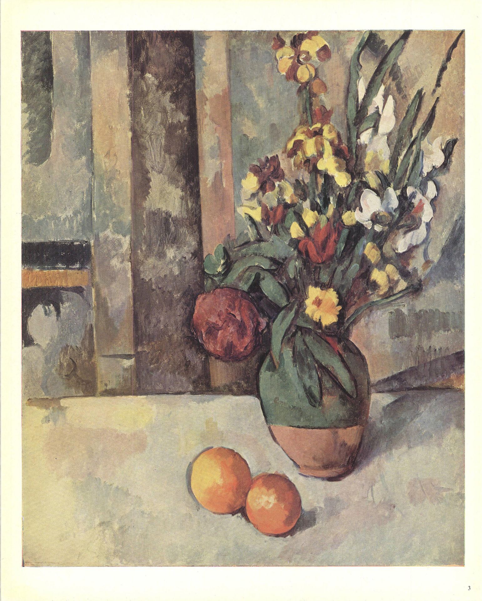 Paul Cezanne - Vase of Flowers and Apples