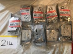 9 x Union Assa Abloy 3 Lever Mortice Deadlock