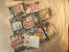 10 x Union Assa Abloy 3 Lever Mortice Deadlock