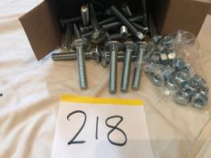 25 x Cup Square Hexagon Bolts