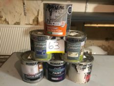 6 x Mixed 2.5ltr Paint